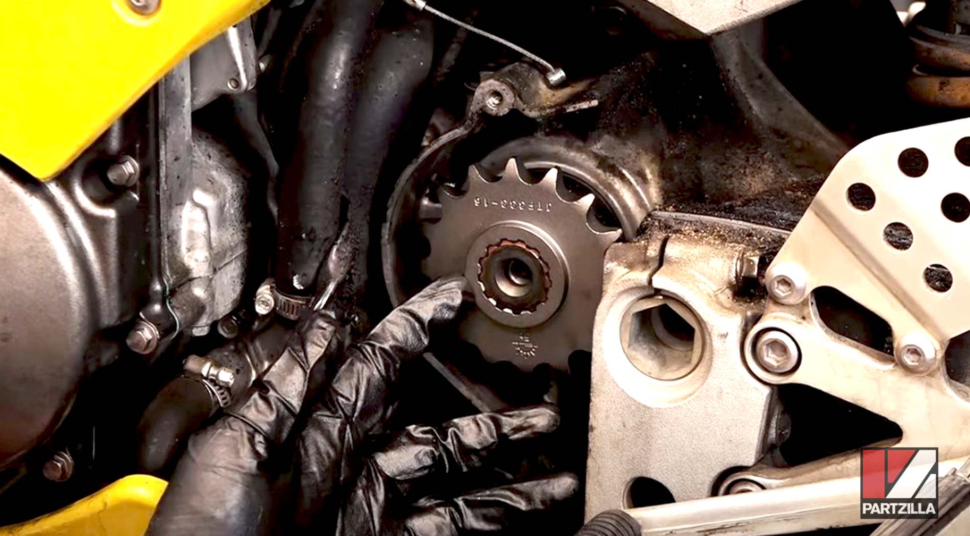 Motorcycle sprockets and chain replacement