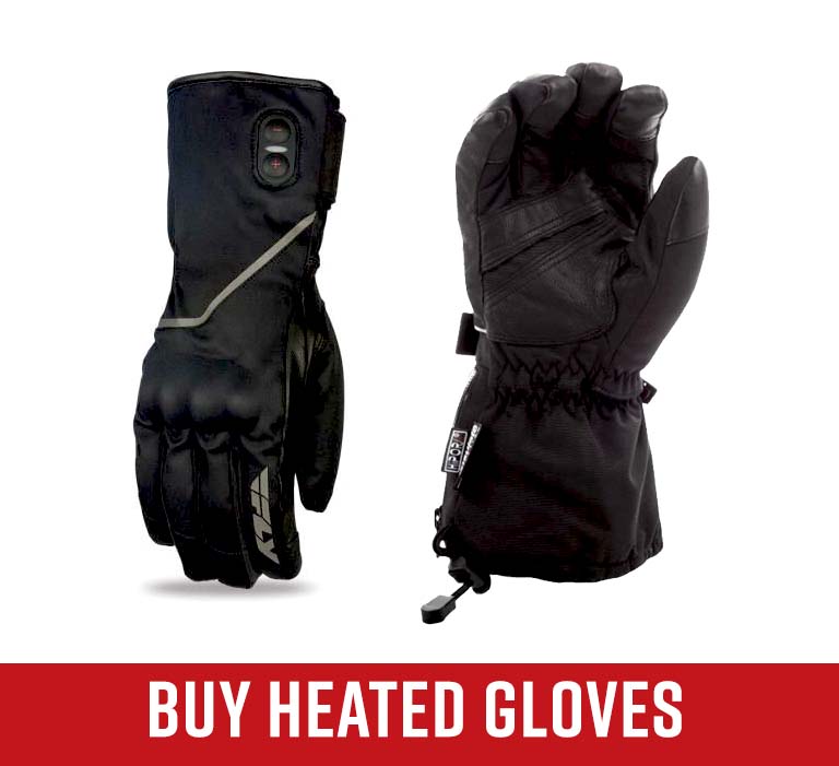 Heated riding gloves