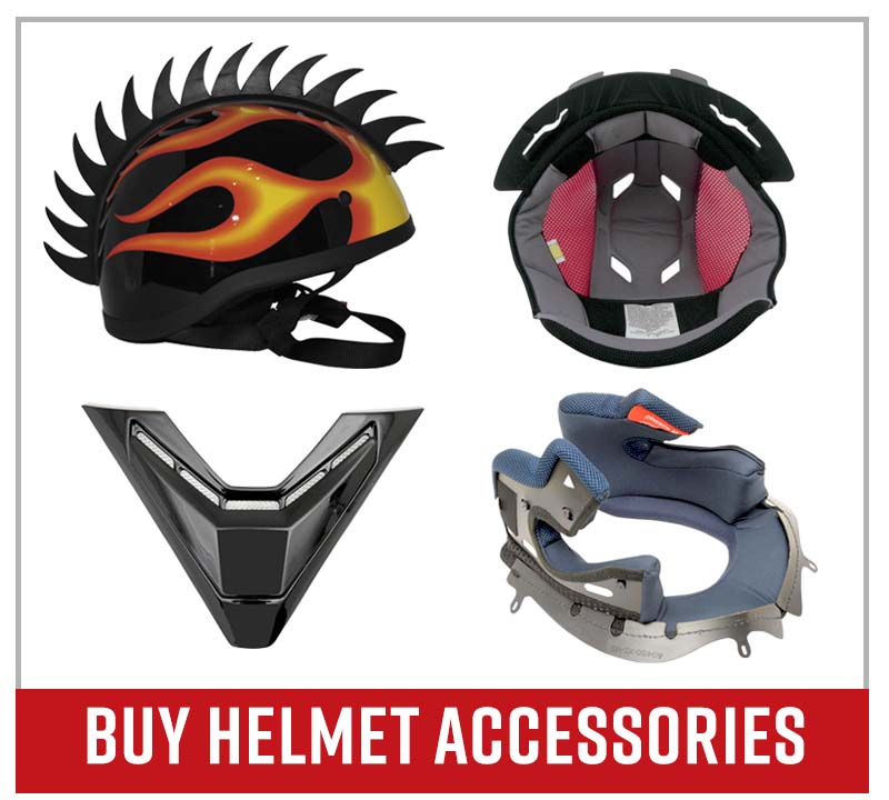 Buy motorcycle helmet accessories
