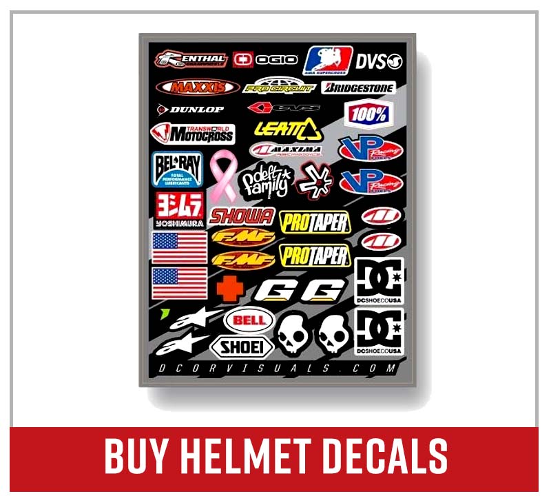 Buy motorcycle helmet decals