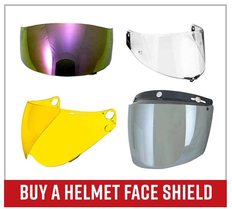Buy a helmet face shield 