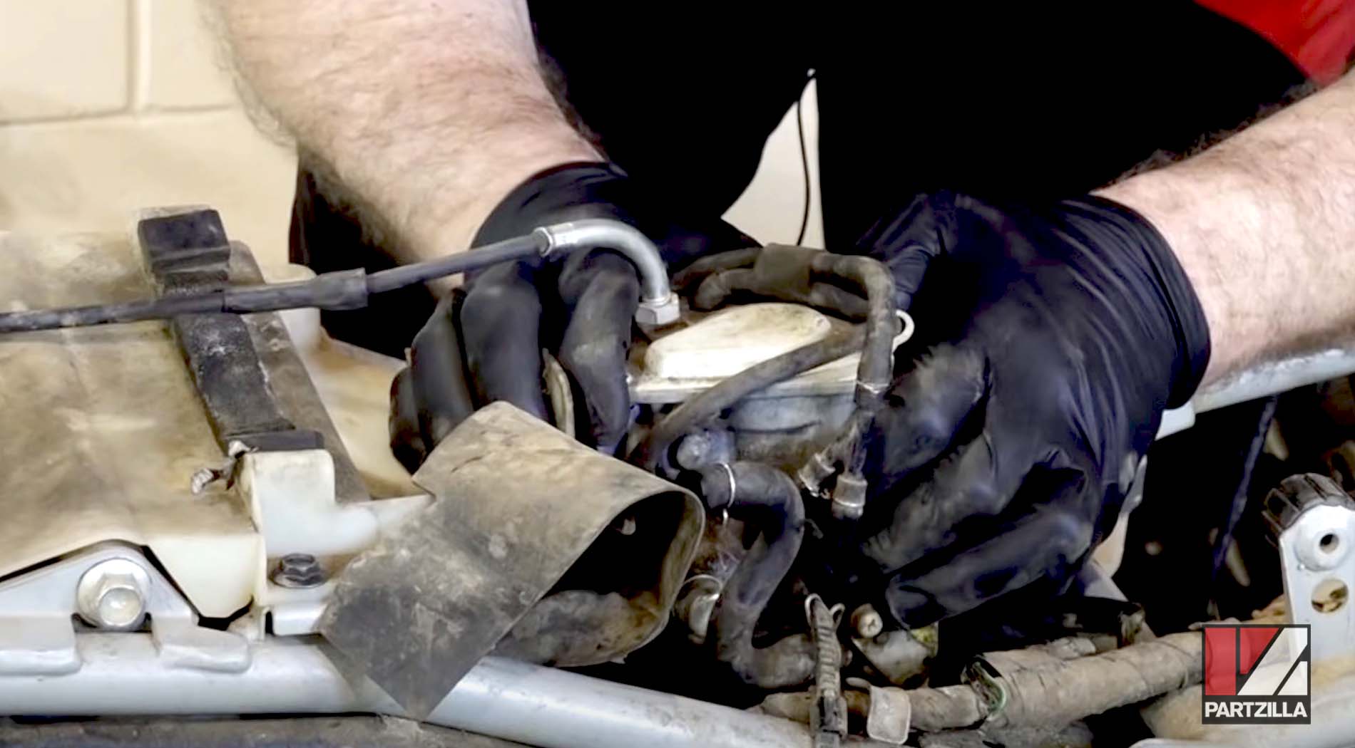 Honda ATV oil and fuel carburetor leak