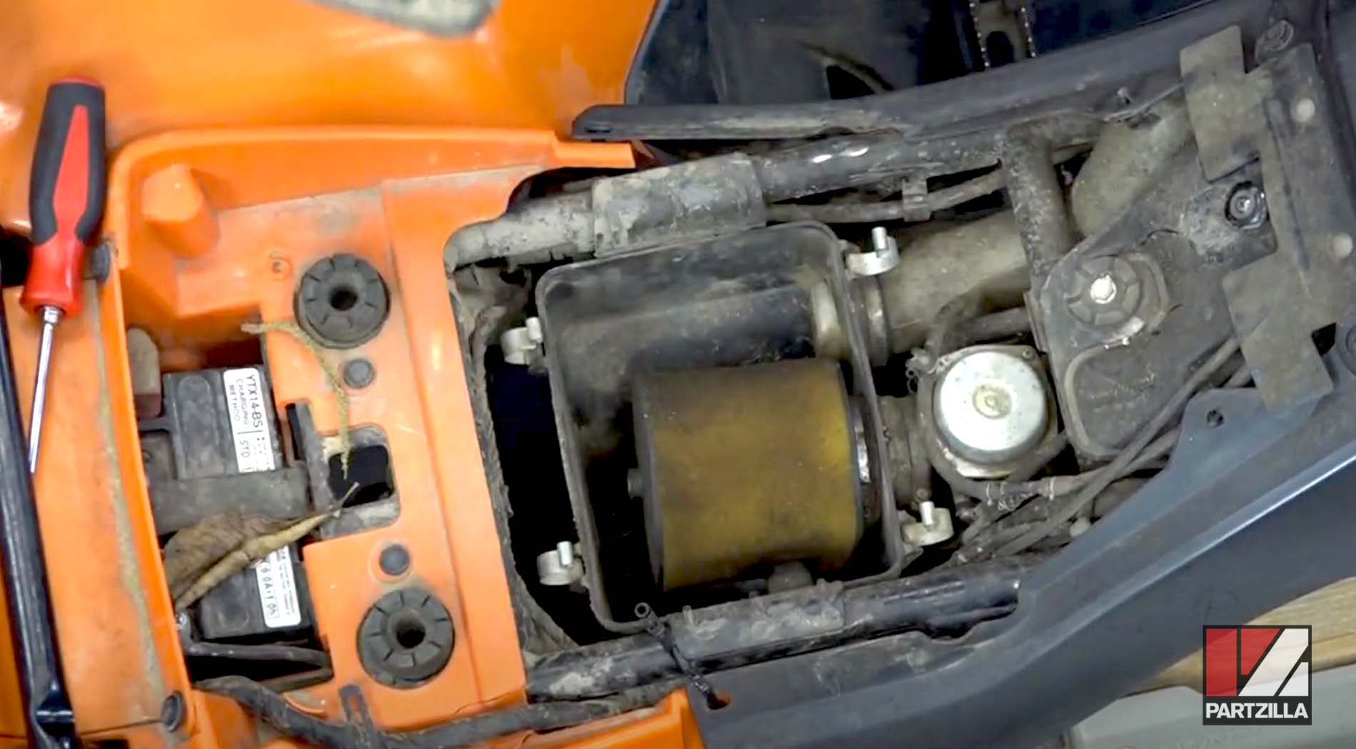 Honda ATV oil in airbox