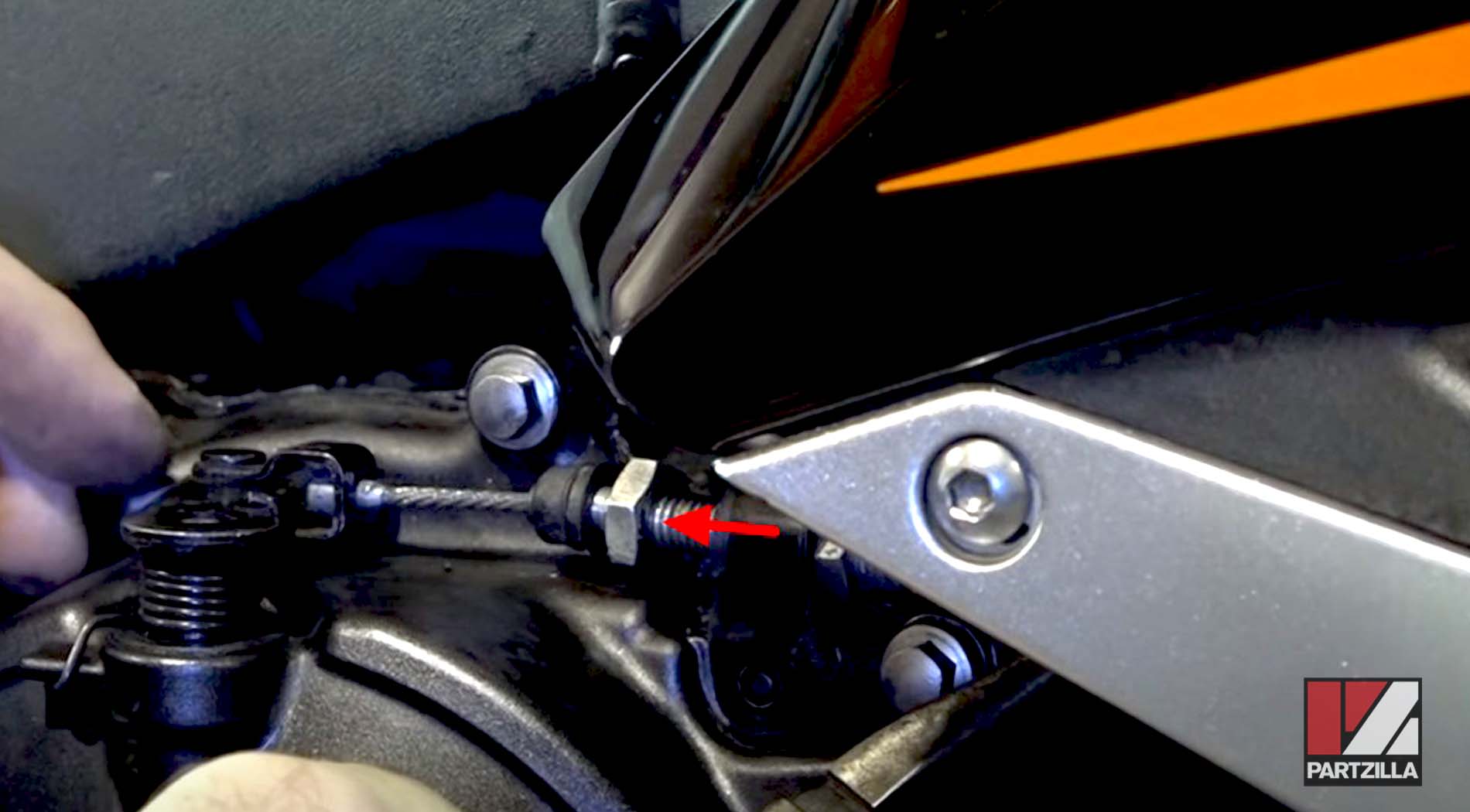 Honda CBR 600 clutch cable adjustment 