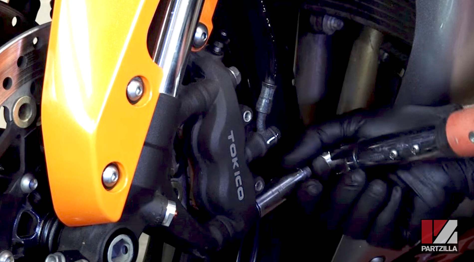Honda CBR front brake pad caliper flange bolts