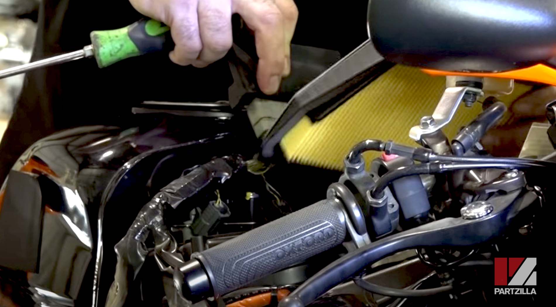 Honda CBR 600 dyno horsepower test clean air filter