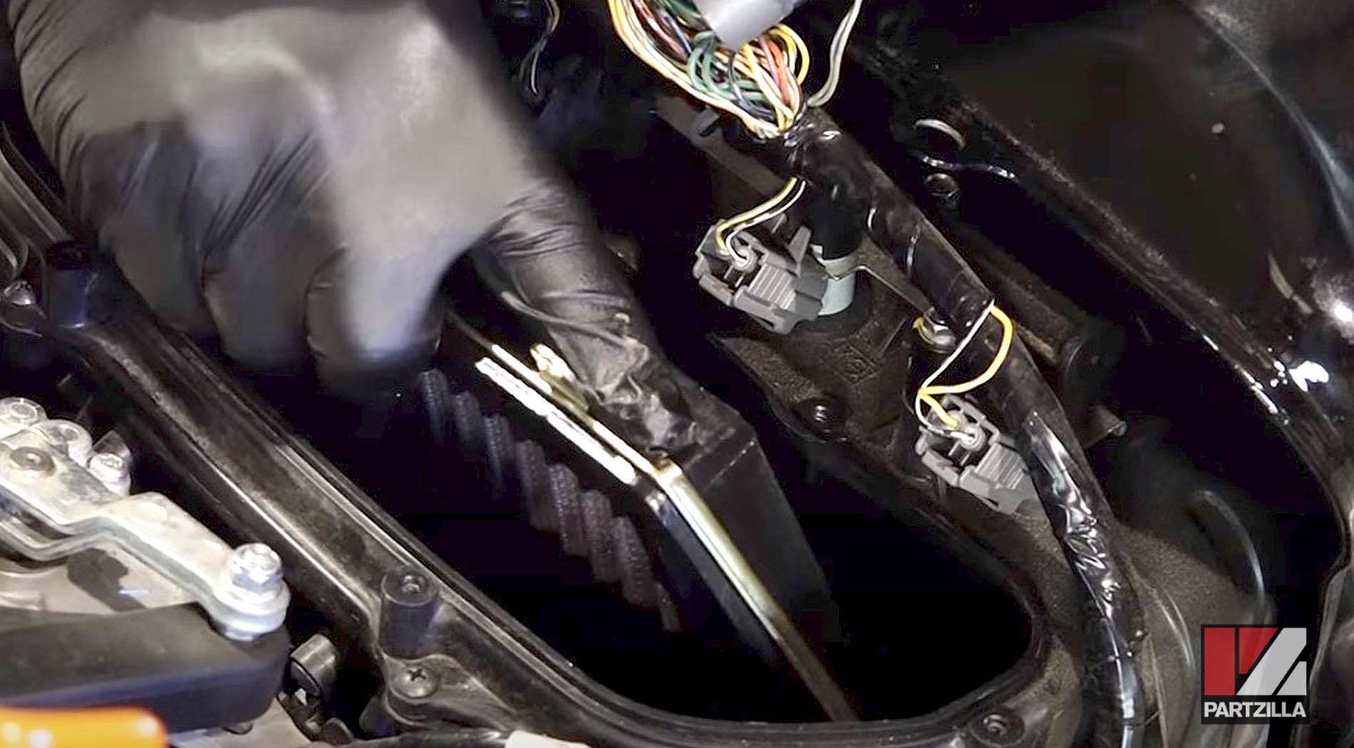 Honda motorcycle air filter replacement
