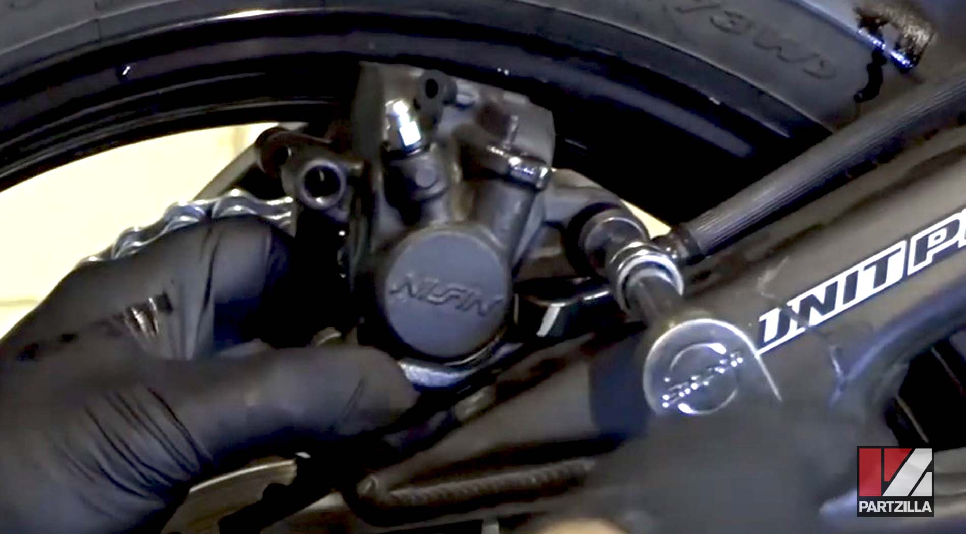 Honda CBR600 brake caliper rebuild installation