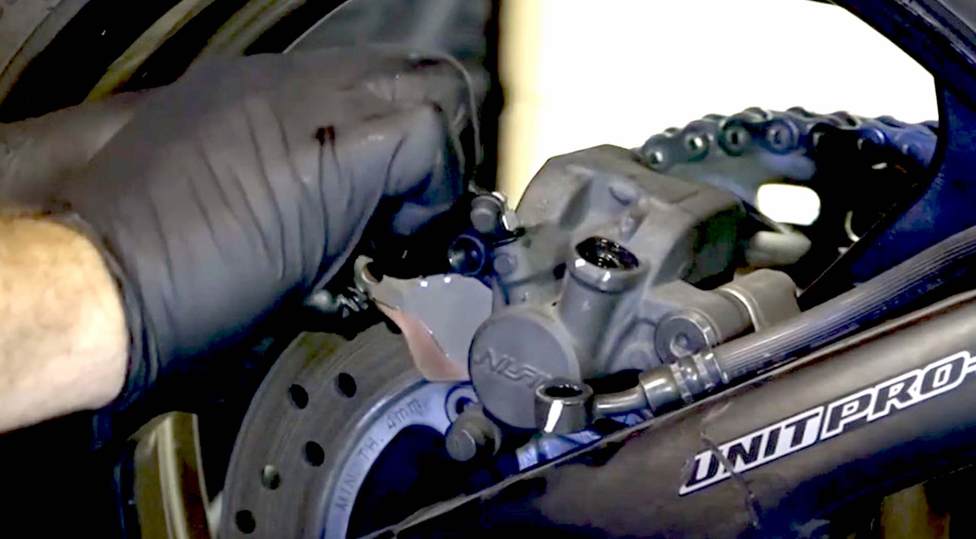 Honda CBR600RR brake caliper rebuild