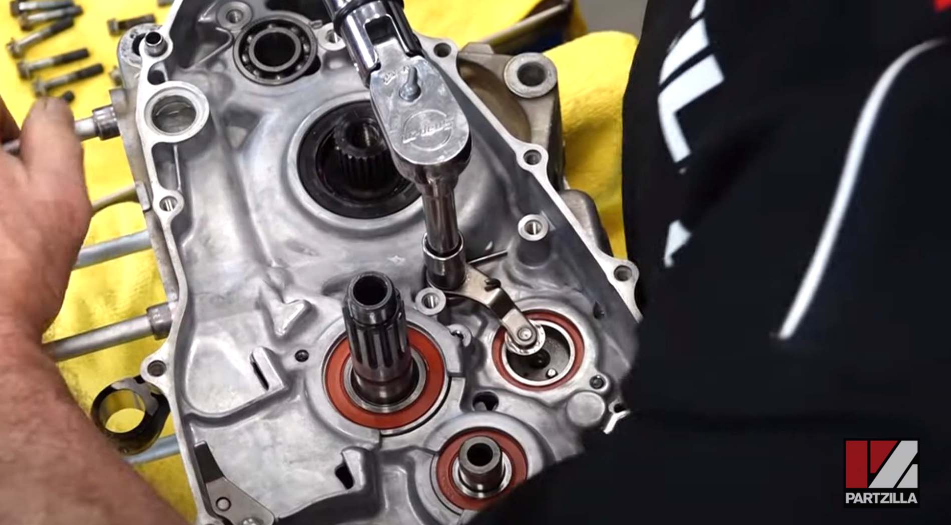 Honda CRF450 engine rebuild shifter