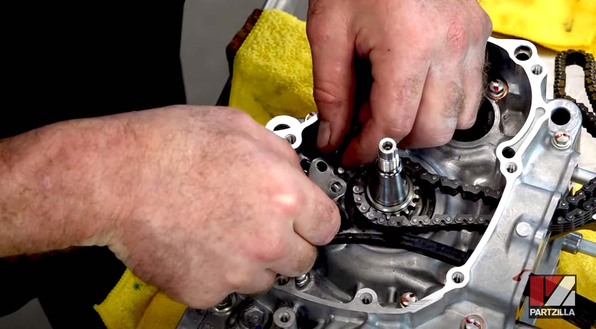 Honda CRF450 motorcycle engine rebuild