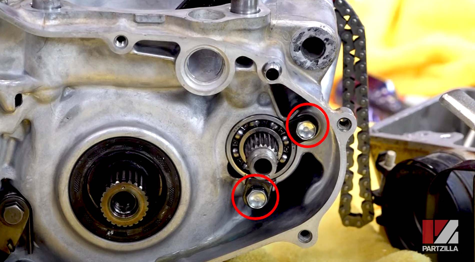 Honda CRF450R engine rebuild bottom end