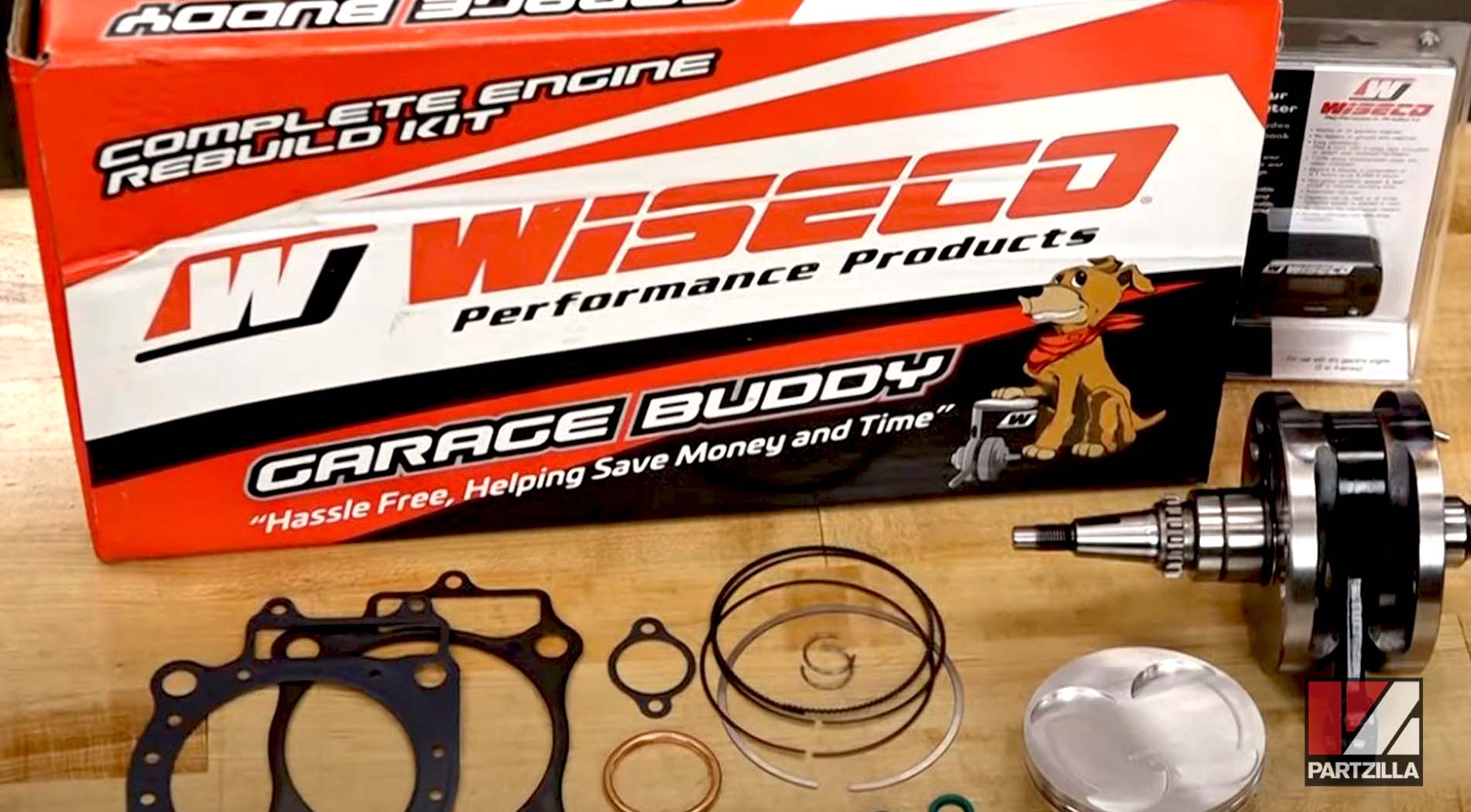 Honda CRF450 engine rebuild Wiseco garage buddy
