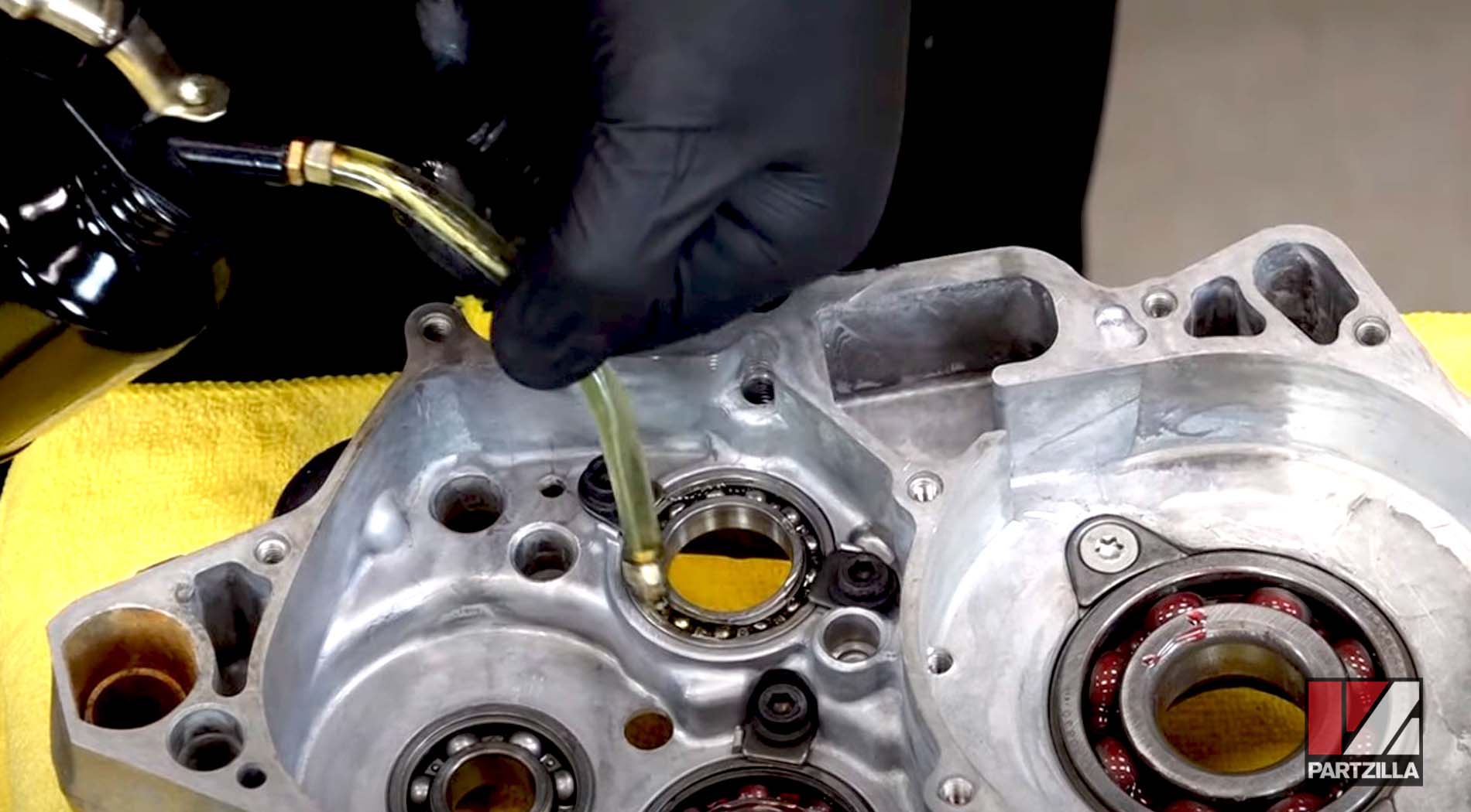Honda CRF450R bottom end engine rebuild