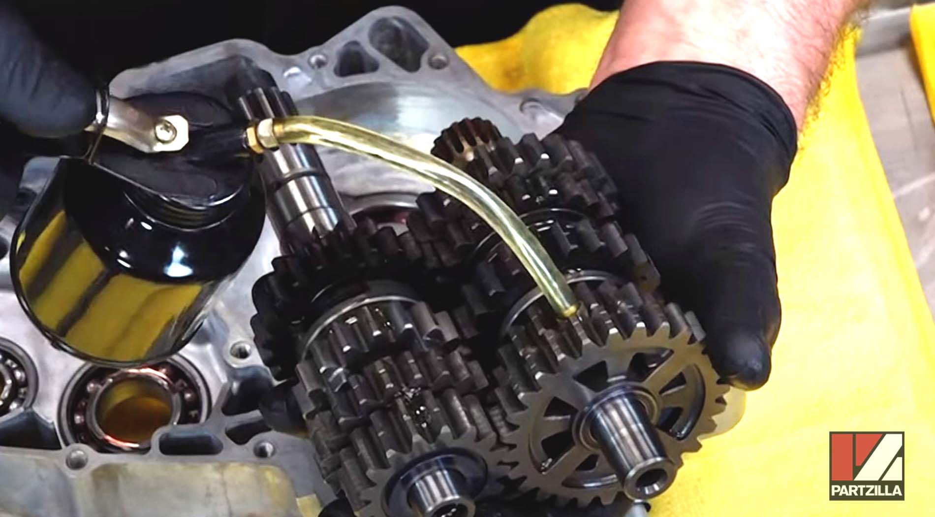 Honda CRF450 bottom end rebuild transmission