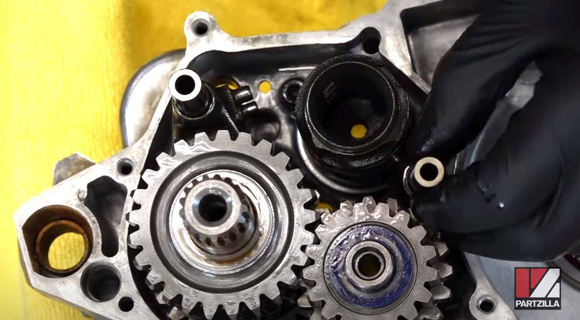 Honda CRF450 engine rebuild transmission