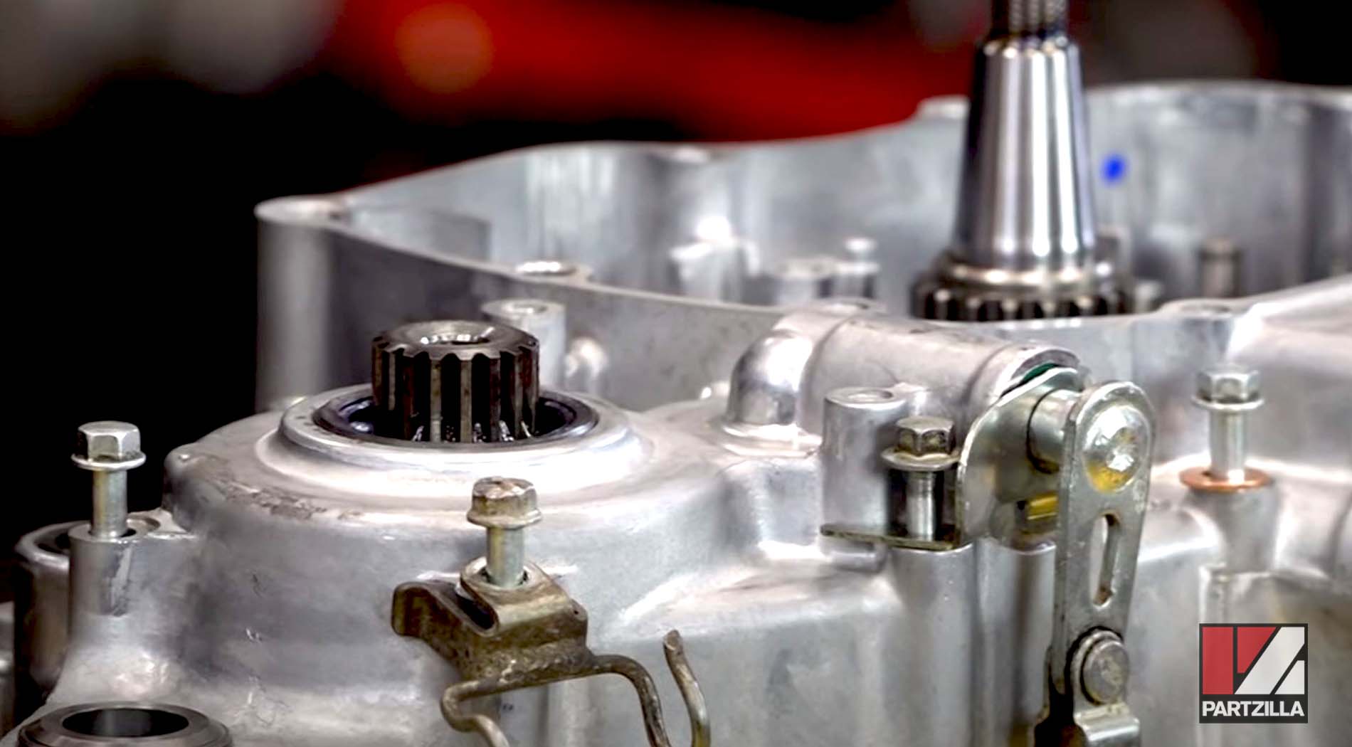 Honda CRF450 engine rebuild join crankcase halves