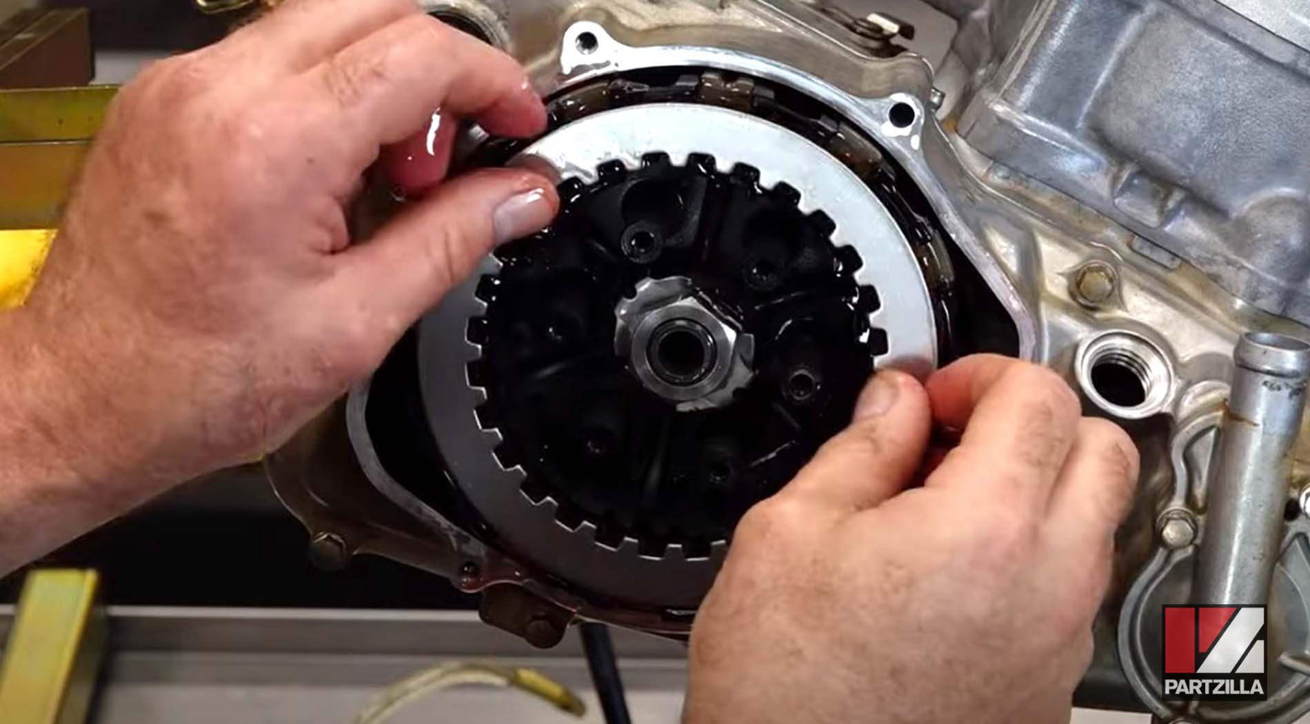 Honda CRF450 clutch replacement plates installation