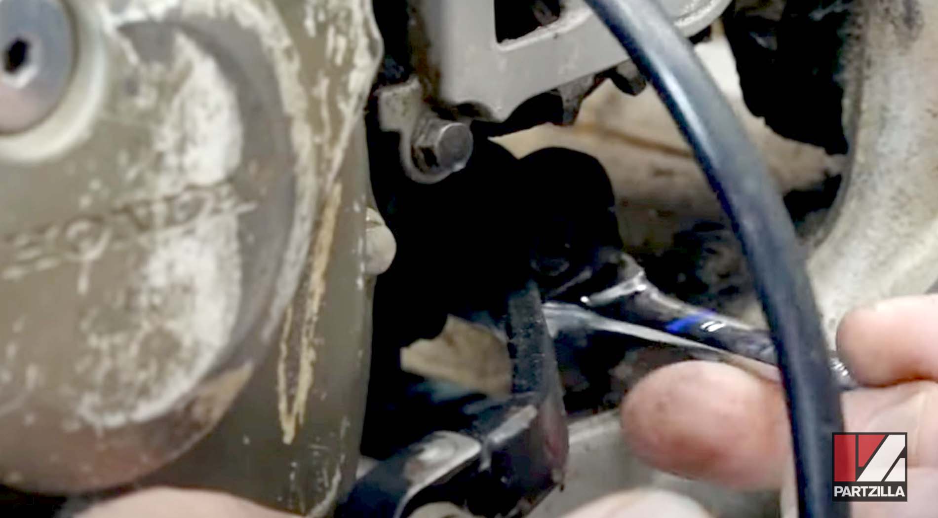 Honda CRF450 engine removal gear shift