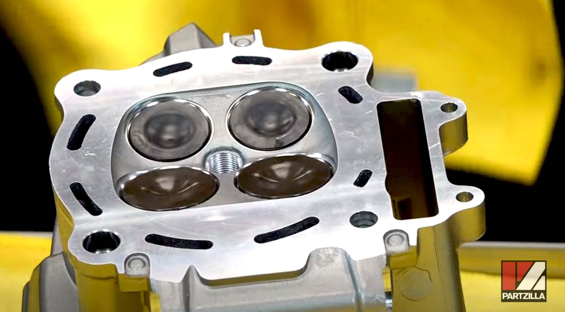 Honda CRF450 engine valves springs installed