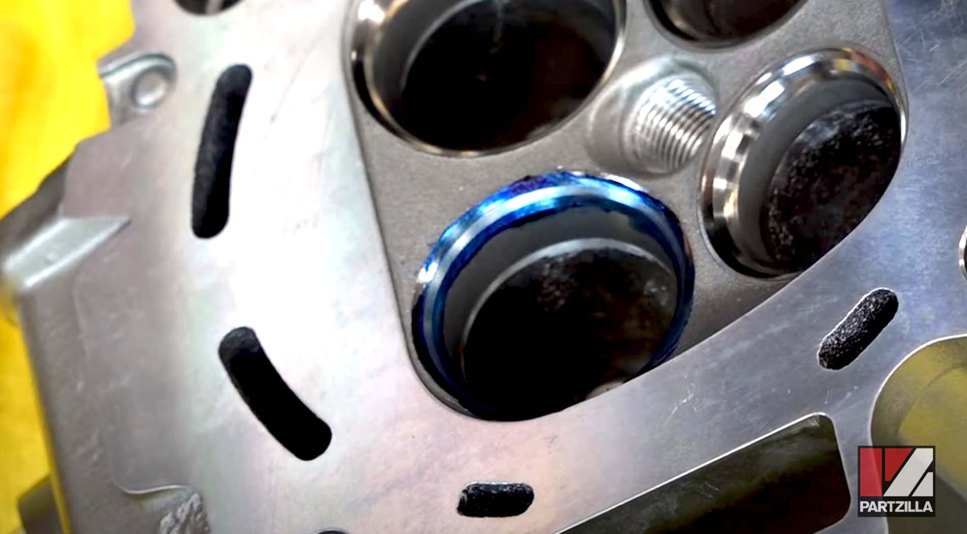 Honda CRF450 engine valve lapping