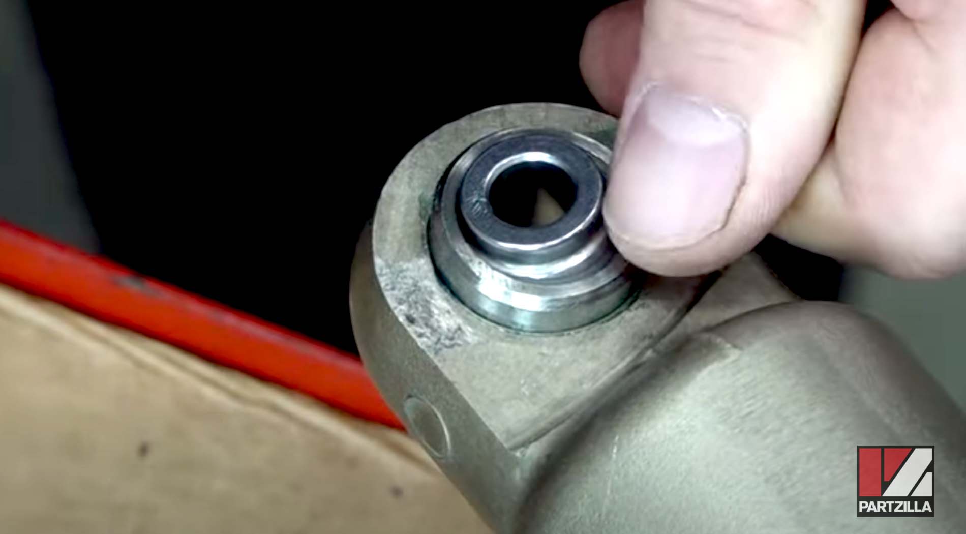 Honda CRF450 shock pivot bearing install