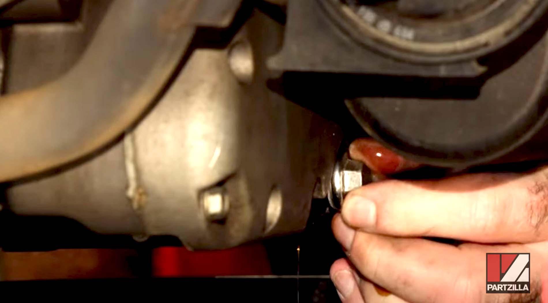 Honda Goldwing oil drain bolt removal