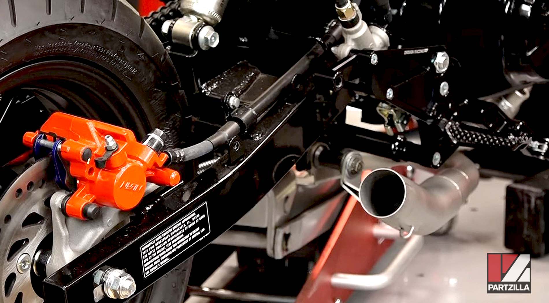 Honda Grom ABS 125 aftermarket suspension upgrades shock absorber removal