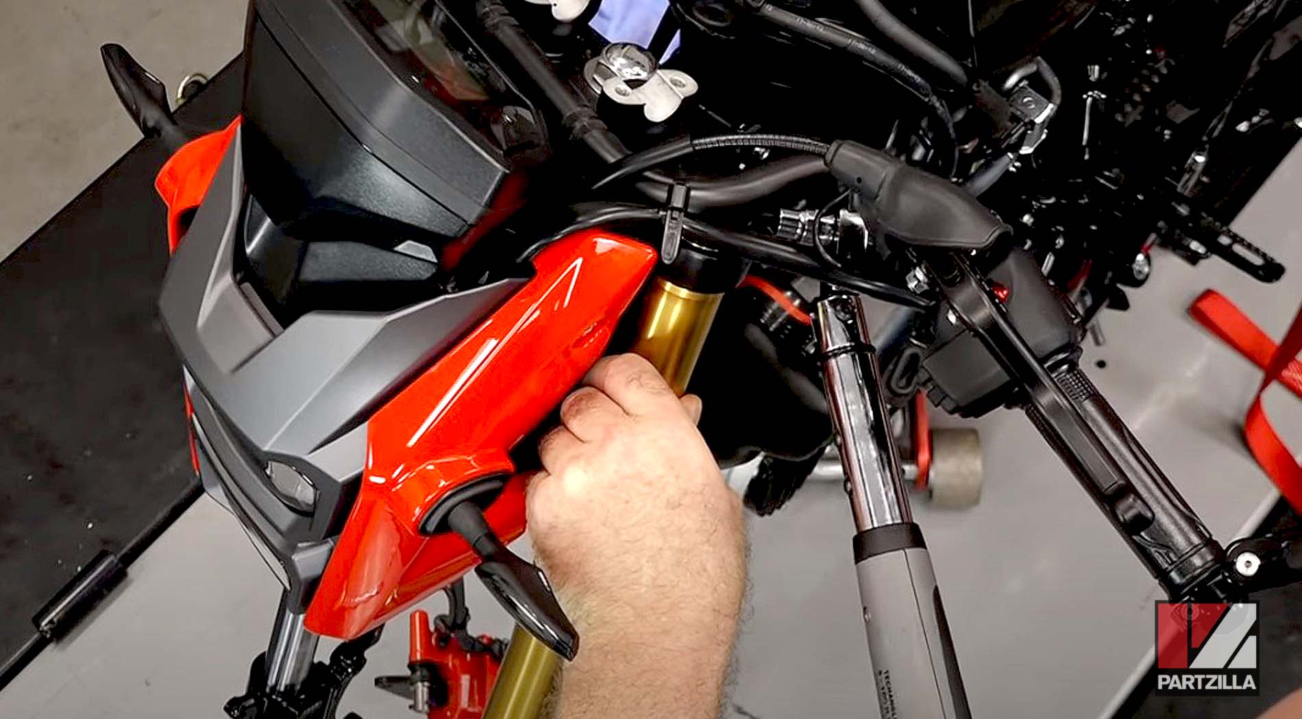Honda Grom ABS 125 aftermarket fork kit upgrade