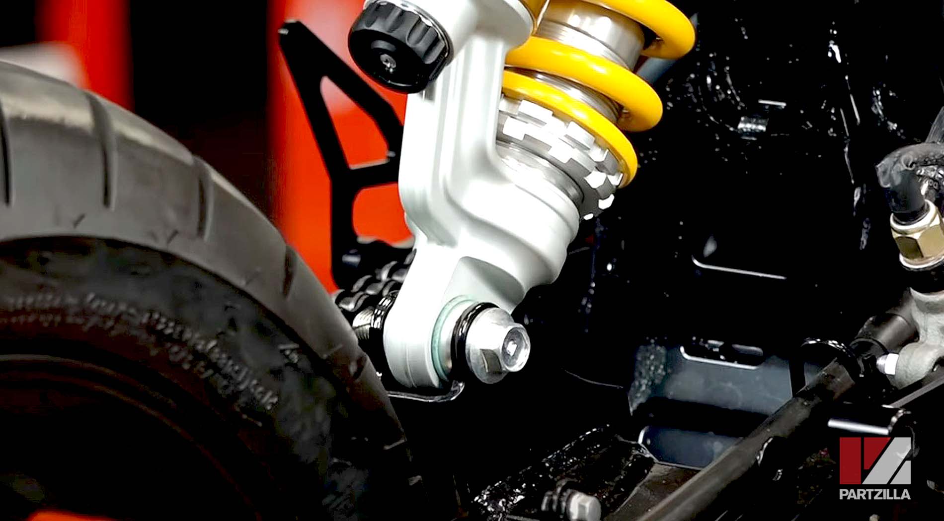 Honda Grom 125 aftermarket suspension upgrades shock absorber installation