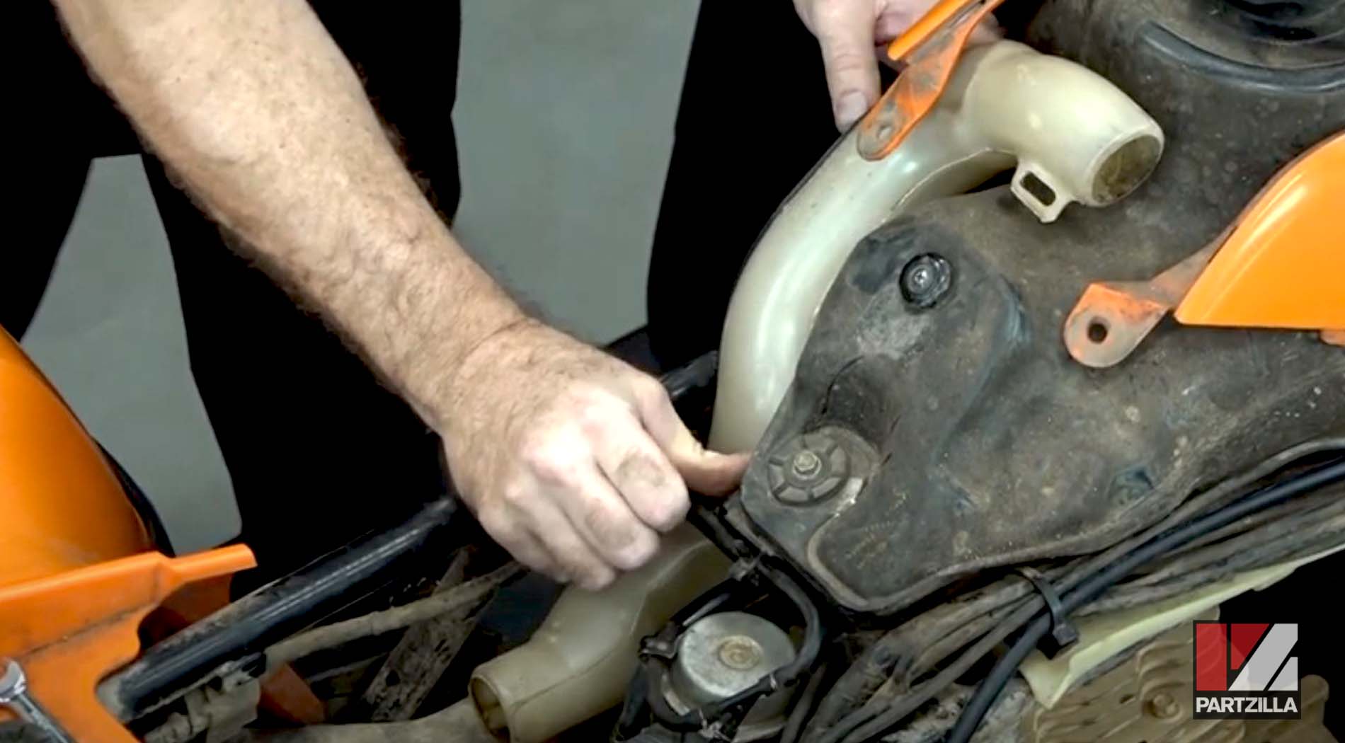 Honda Rancher TRX350 engine rebuild fuel tank tube
