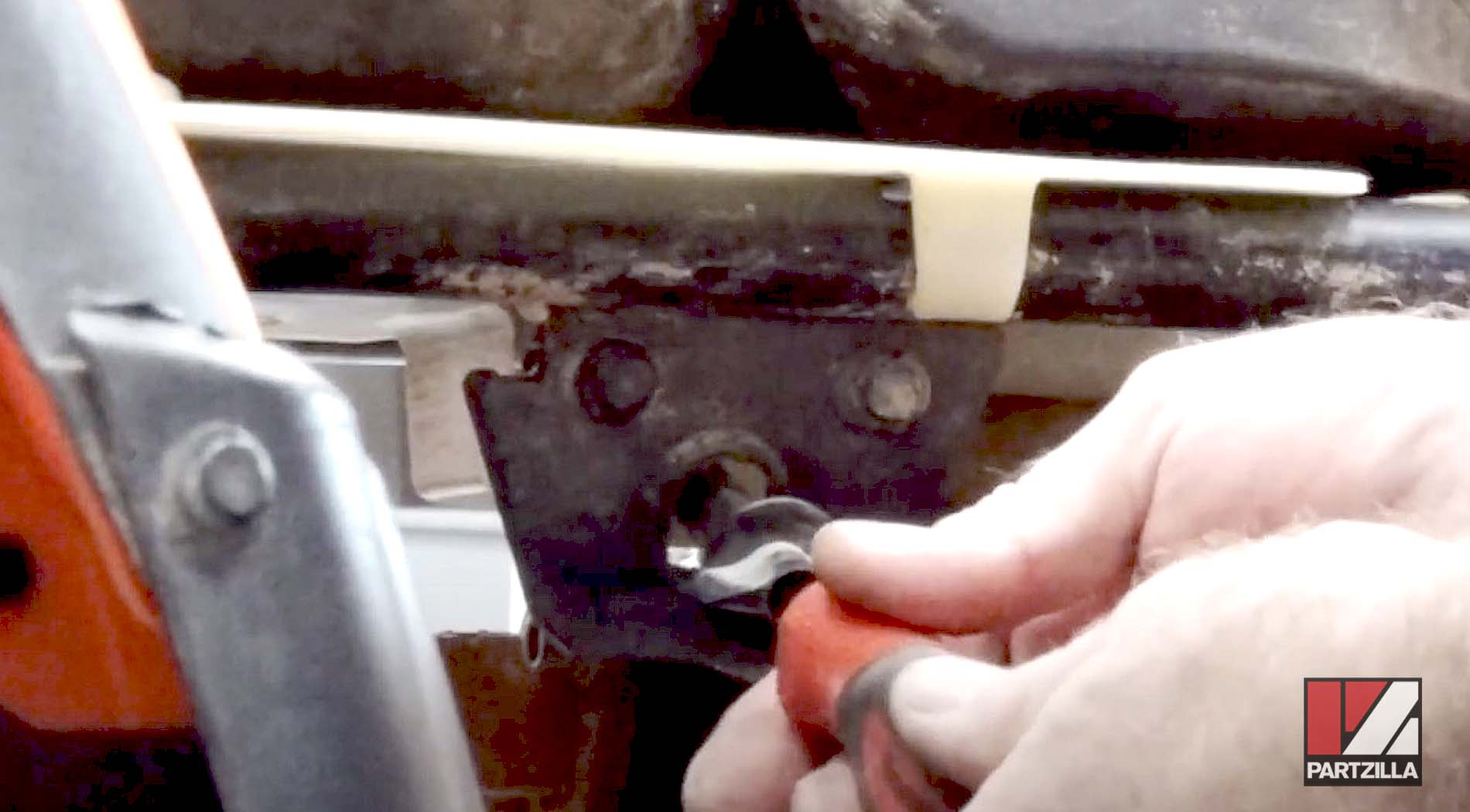 Honda Rancher TRX350 engine rebuild TDC inspection plug