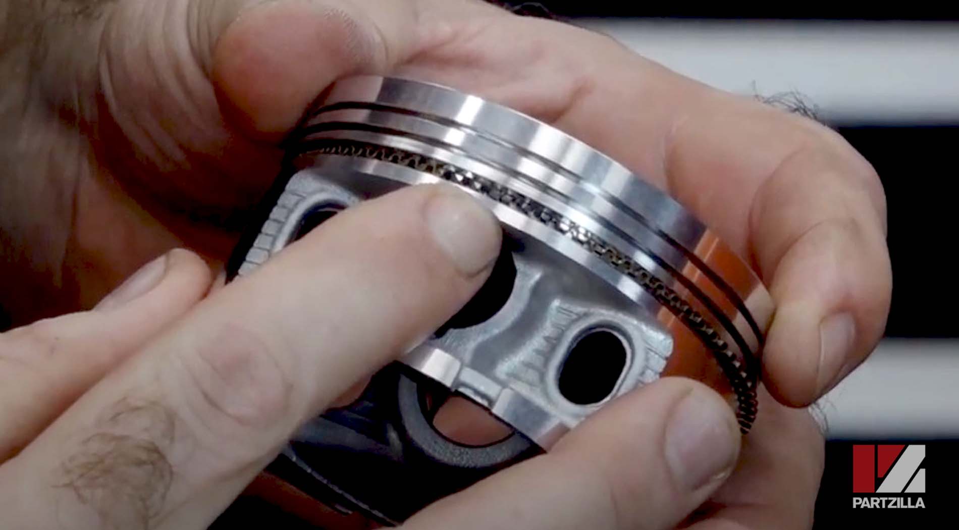 Honda Rancher 350 engine rebuild piston ring installation
