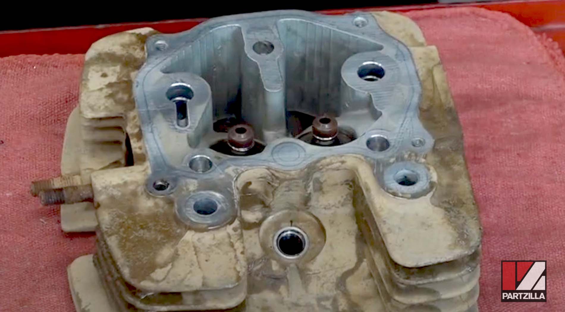 Honda Rancher 350 top end rebuild valve stem seals
