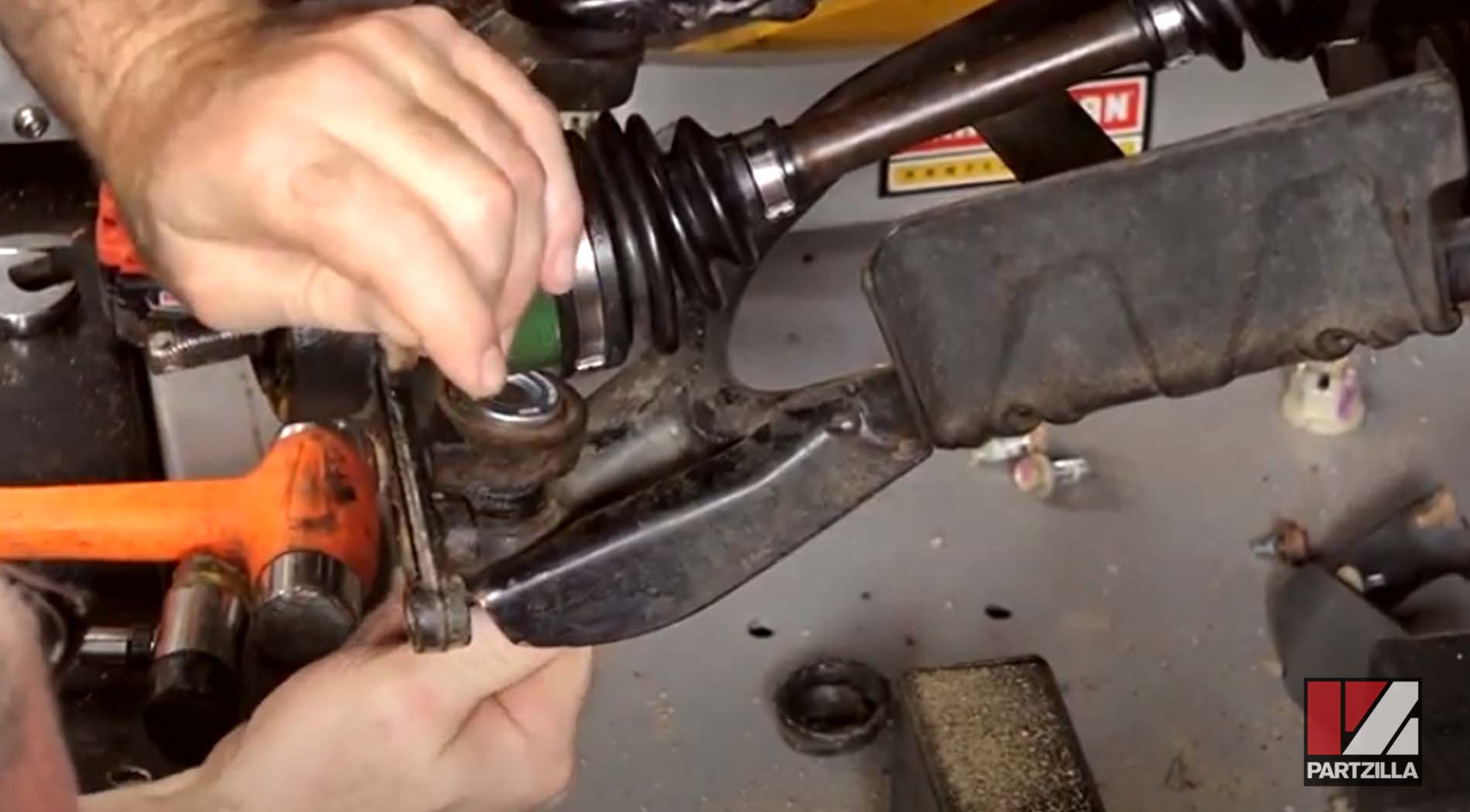 Honda ATV lower ball joint replacement