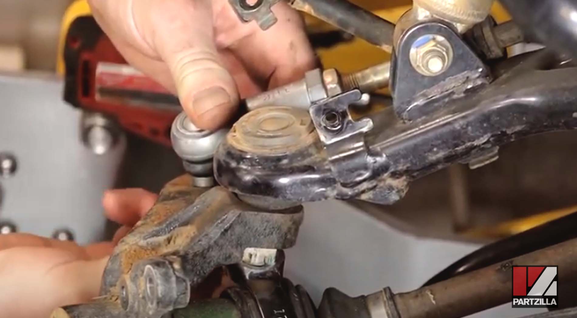Honda ATV steering knuckle upper ball joint change