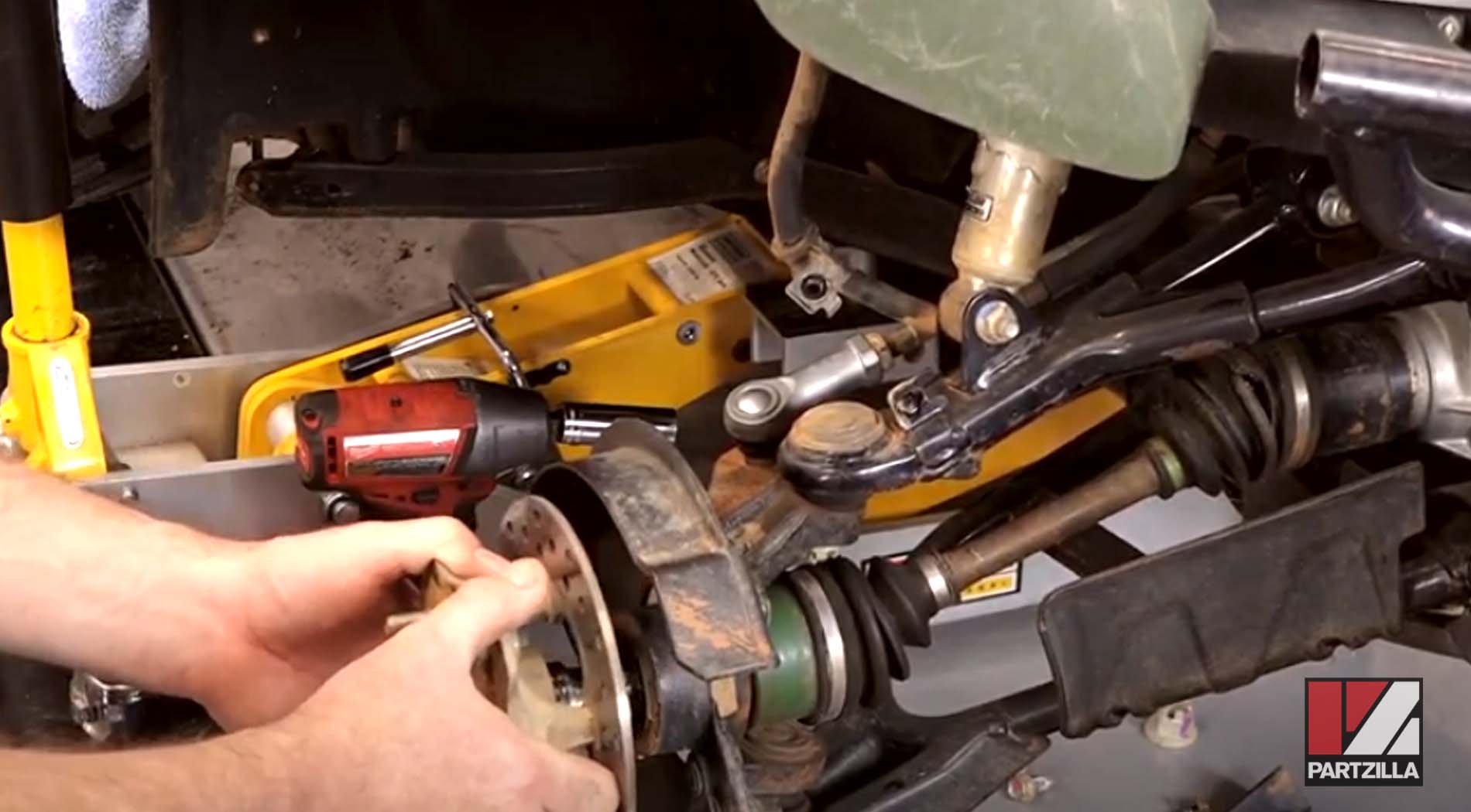 Honda Rancher 420 ATV wheel bearing replacement