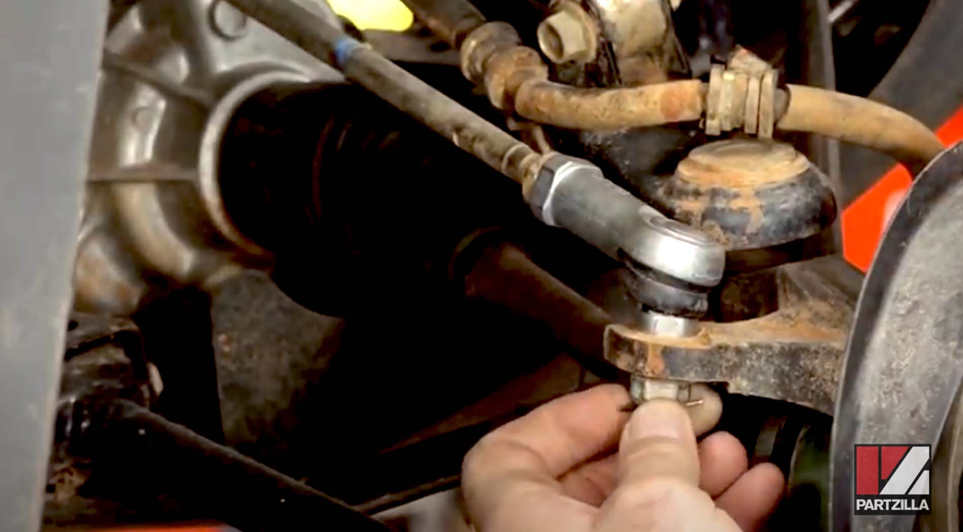 Honda ATV front wheel bearing change