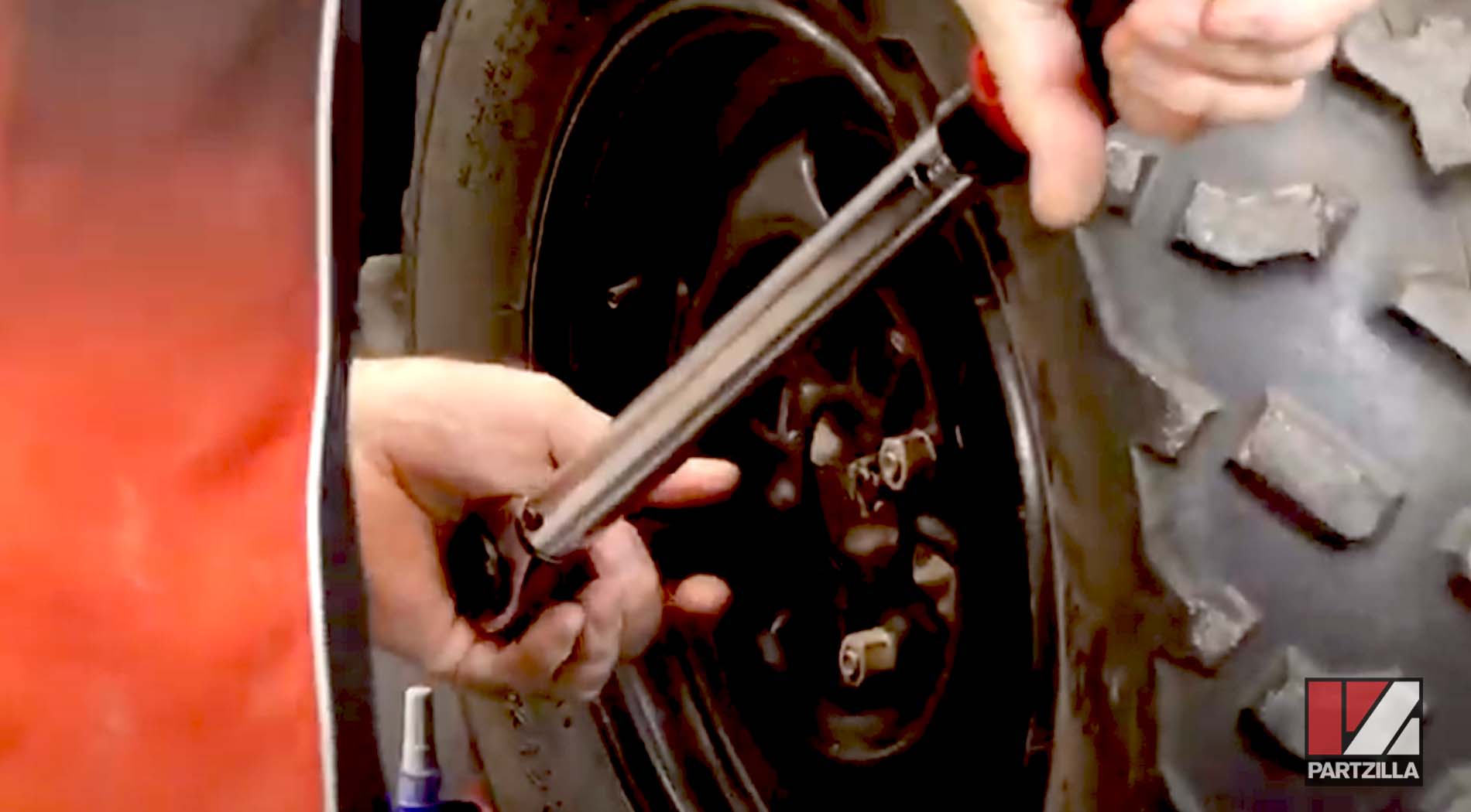 TRX420 Honda Rancher ATV wheel bearing replacement