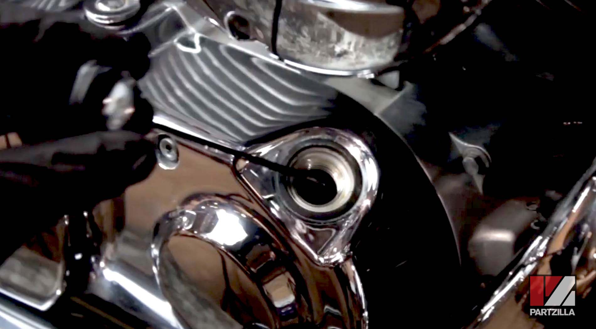 Honda Shadow motor oil change