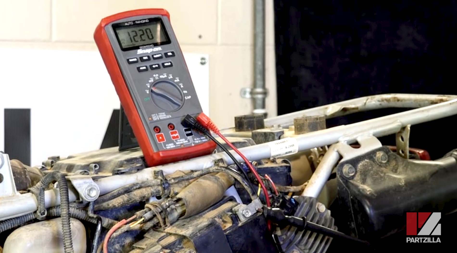 Honda TRX charging system static voltage test
