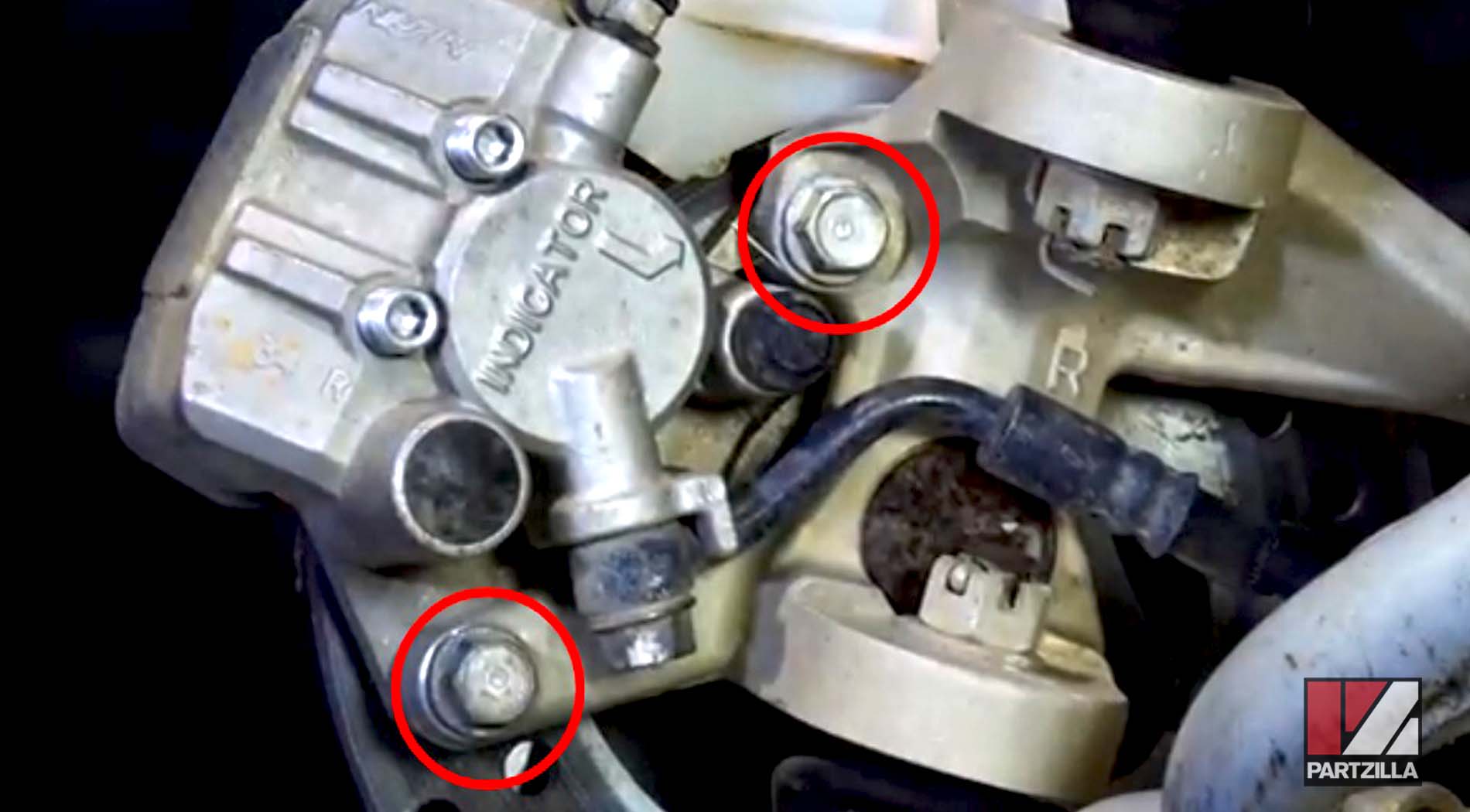 Honda TRX 400 brake caliper removal