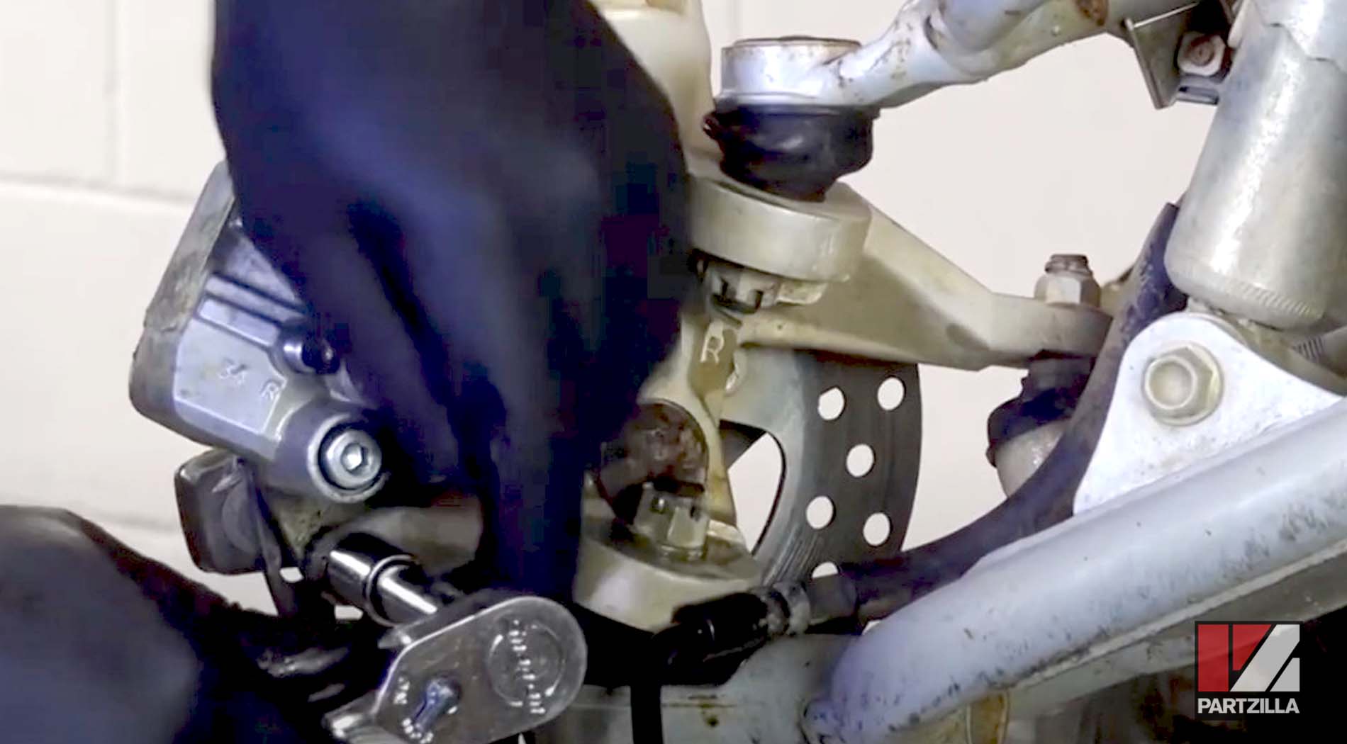 Honda ATV front caliper rebuild
