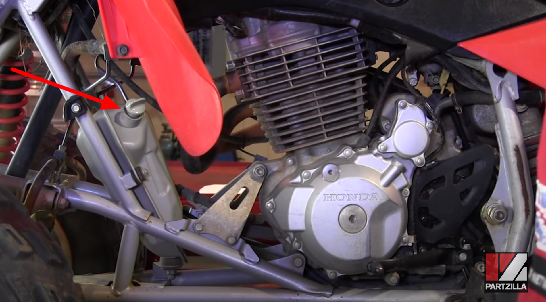 Honda TRX400 ATV oil change service