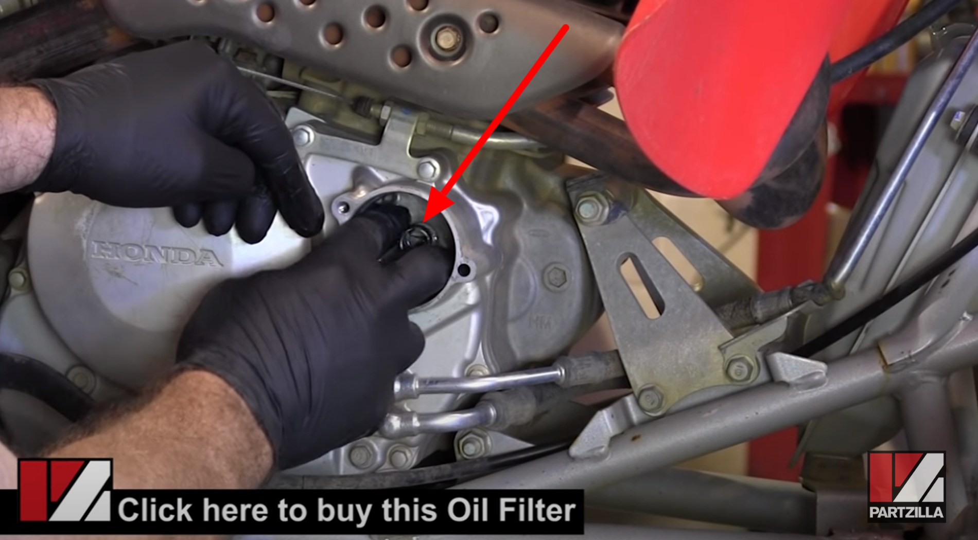 Honda TRX400 EX oil filter