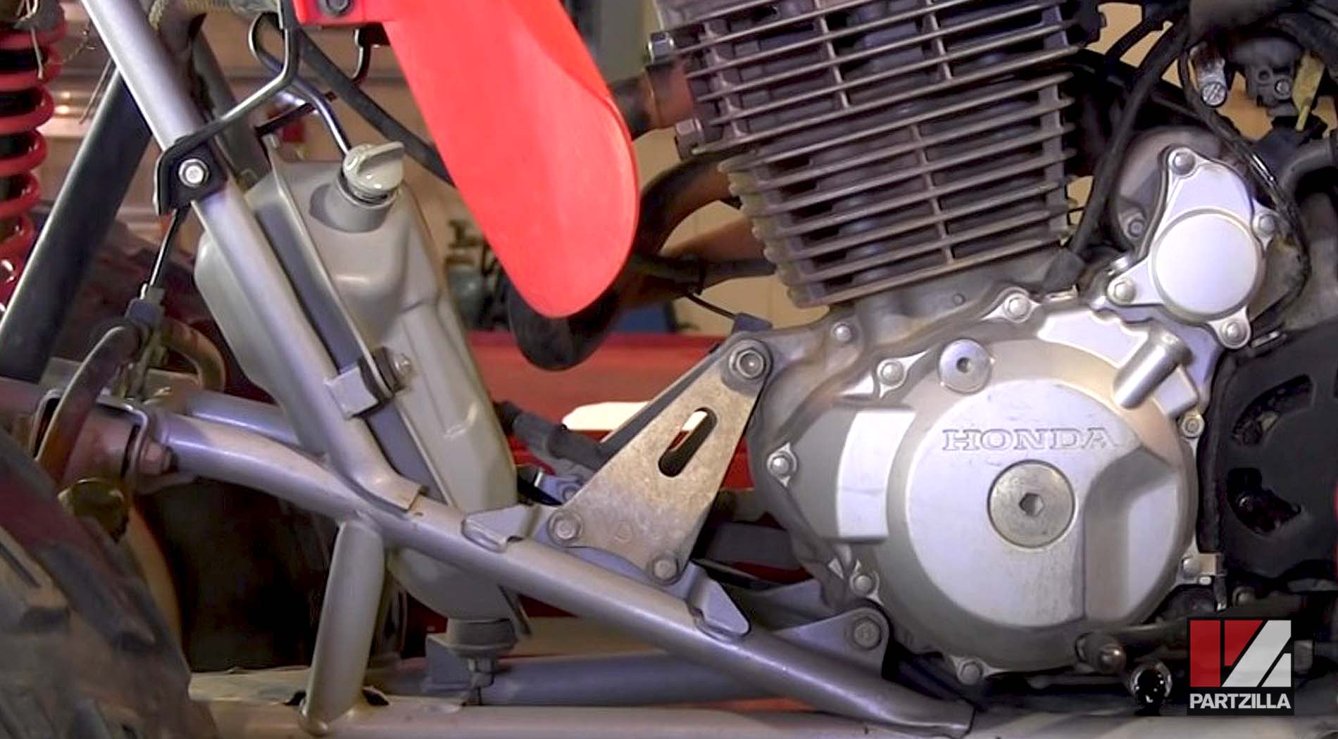 2007 Honda TRX400 ATV engine oil change service