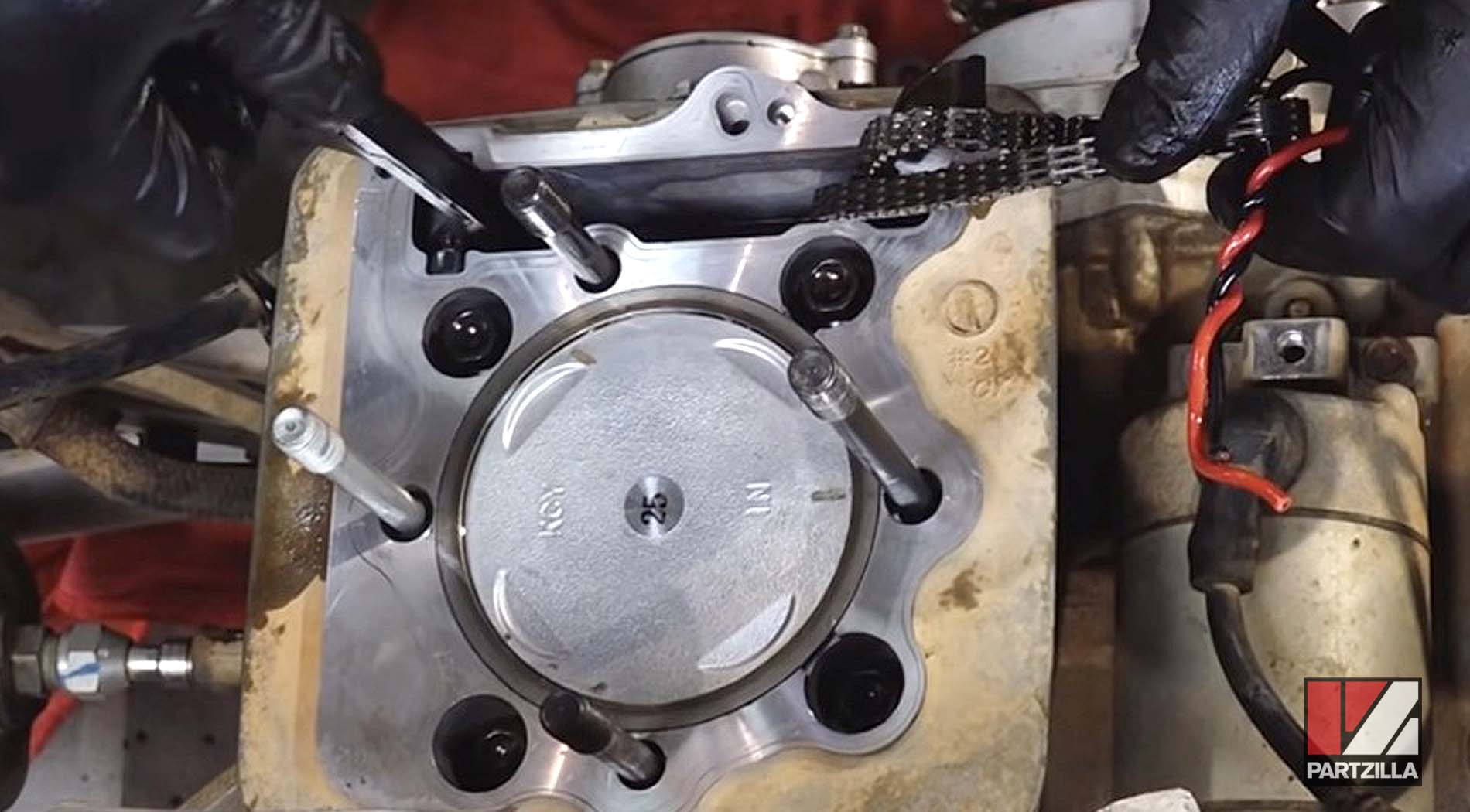 Honda TRX400EX engine rebuild timing chain guide