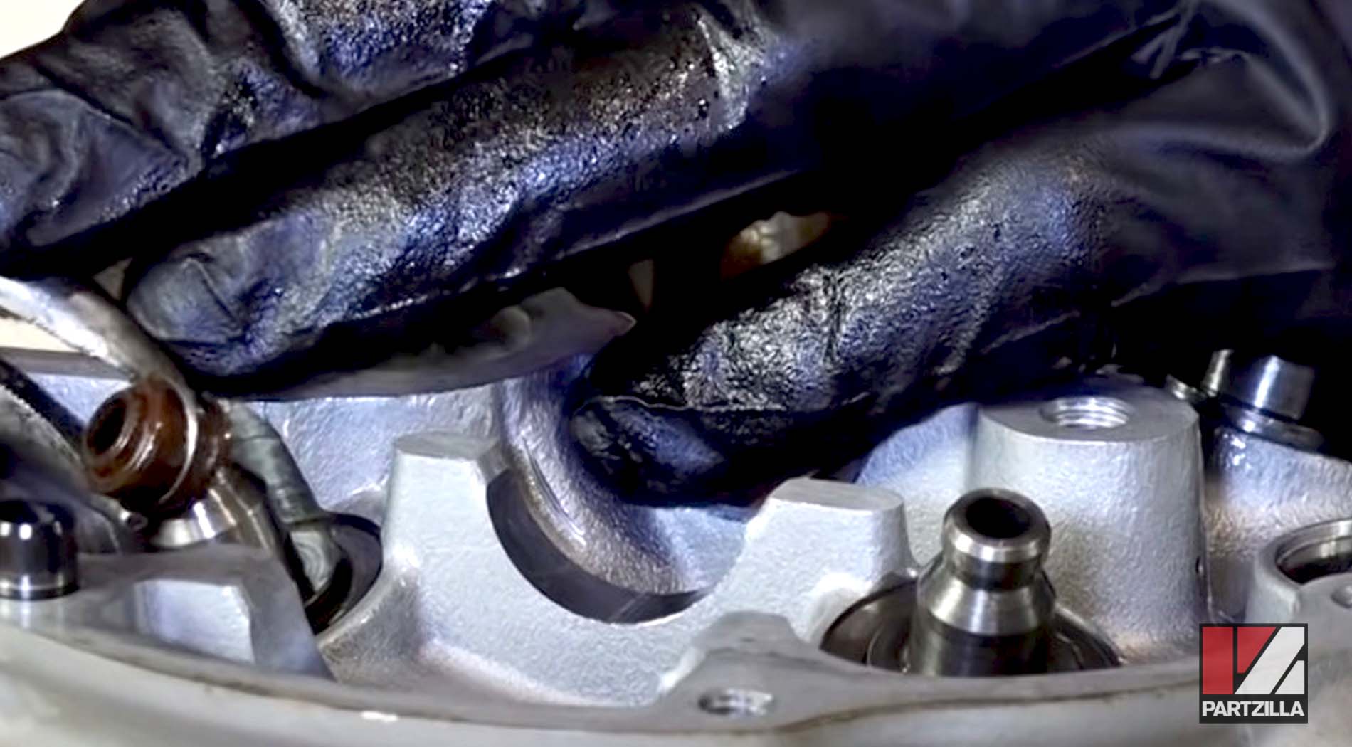 Honda TRX400 top end rebuild valve seal replacement