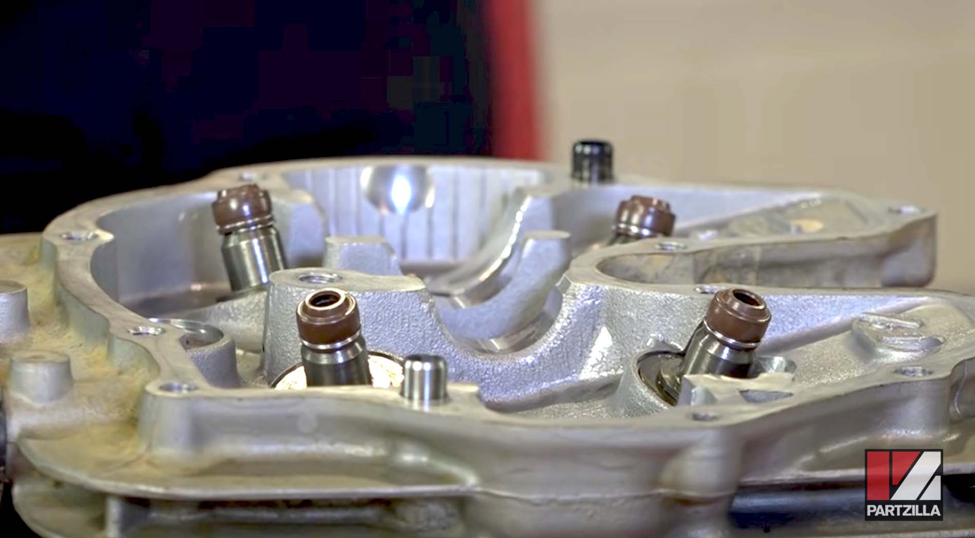 Honda TRX400 top end rebuild valve seals