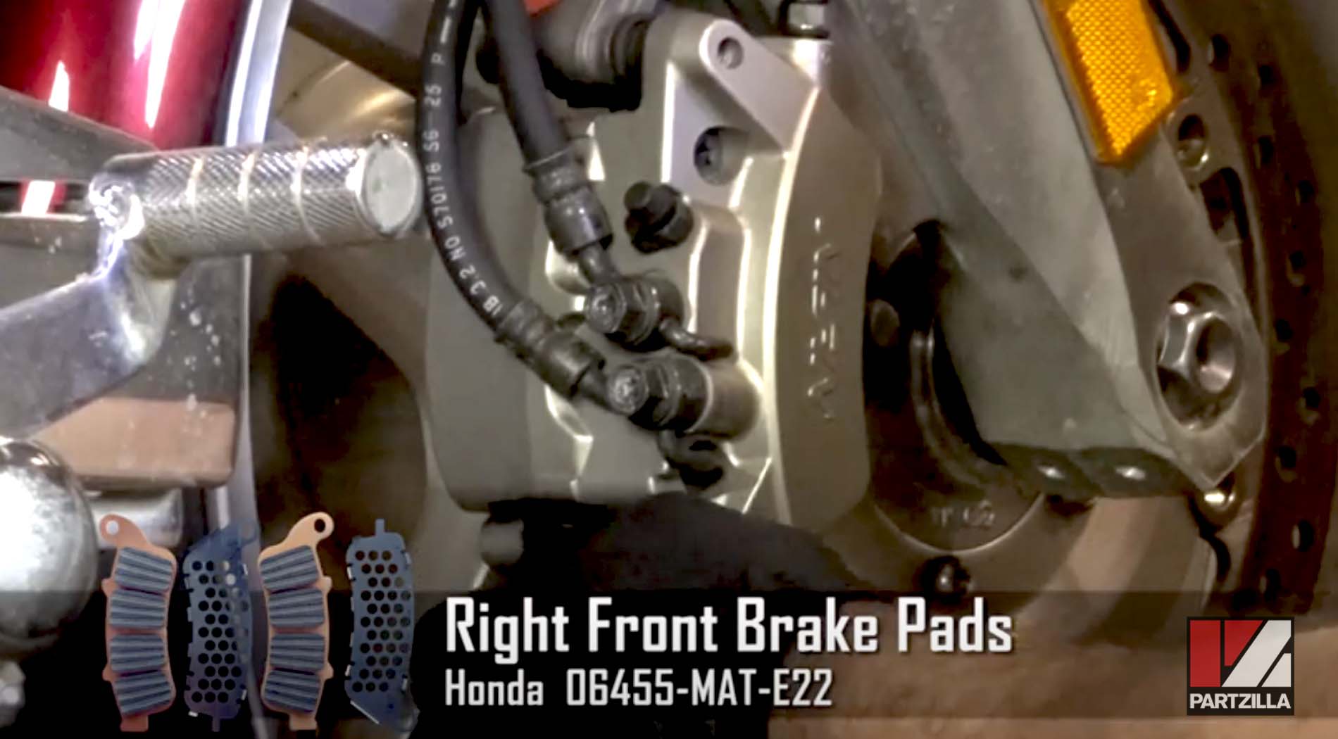 Honda VTX1800 right front brake pads